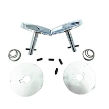 Hood Pin Twists Locks Chrome, Hood Pin Lock Set Fits for Oldsmobile Cutlass 4...
