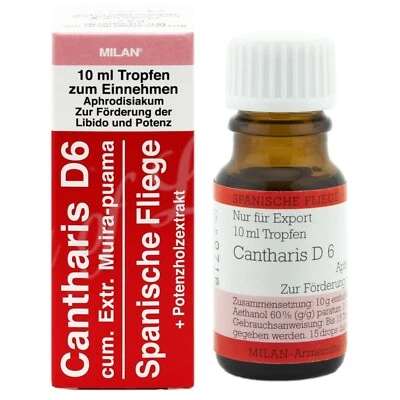 MILAN Cantharis D6 Sex Gocce 10ml Originale Mosca Spagnola Inverma Afrodisiaco
