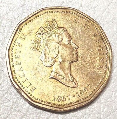 1992 (1867-) Canadian $1 Parliament/Confederation 125th Anniv