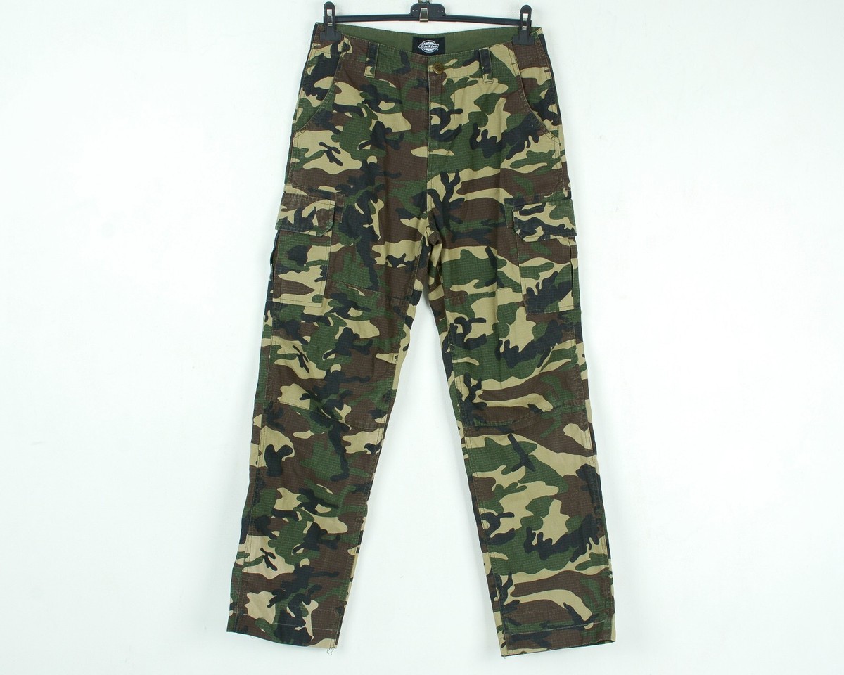 Dickies Men W30 L32 Army Loose Camouflage Pants Trousers Cargo Military Camo  VTG | eBay