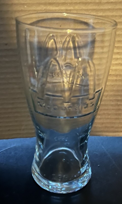 McDonald's 1992 McD sign clear glass
