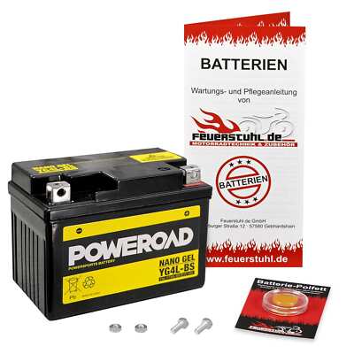 Batterie Kymco Scout 50, 97-99 GEL startbereit + wartungsfrei inkl. Pfand
