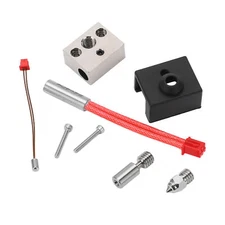 Plated Copper Heater Block Kit W/Heating Rod Thermal Wire Nozzles For Ender 3 S1