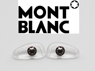 Screw-in Nose Pads for Mont Blanc Eyeglasses Sunglasses Silver with Screws
