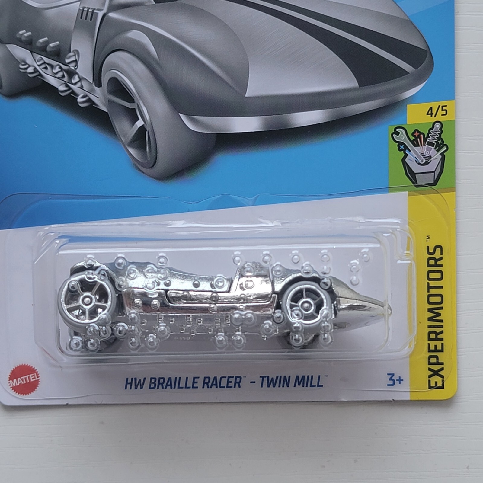 2022 Hot Wheels HW Braille Racer Twin Mill First Car For The Blind