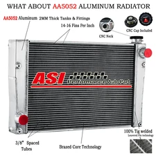 4 Rows Aluminum Radiator For Case New Holland Skidsteer 47946380 47362351 211143