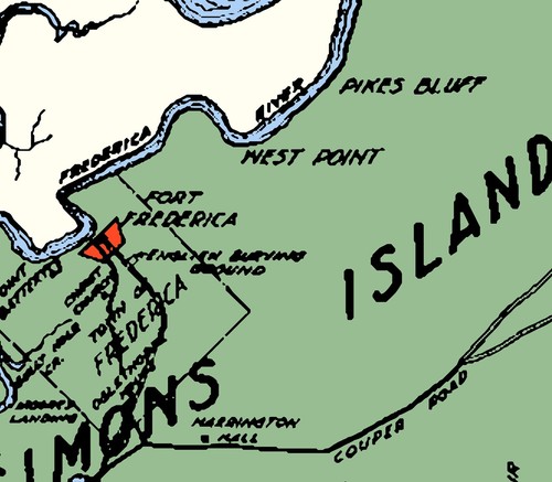 1929 Map of Saint Simons Island Glynn County - Picture 4 of 5