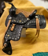 Miniature Leather SADDLE - DIY KIT