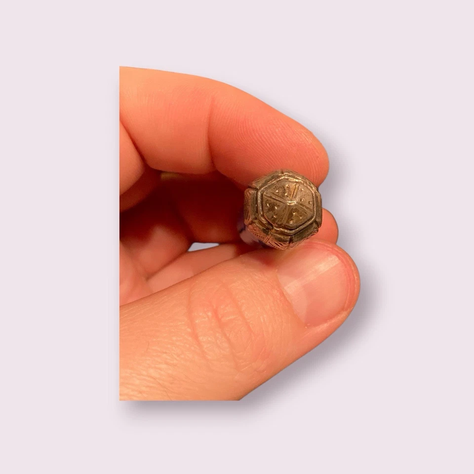 Estuche de lápiz labial de plata esterlina guilloche esmalte azul victoriano antiguo raro Foto 2 de 4