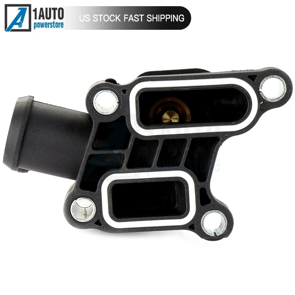 Carcasa termostato negro apta para Dodge Stratus Chrysler Sebring 2001-2006 2,7 L Foto 3 de 4