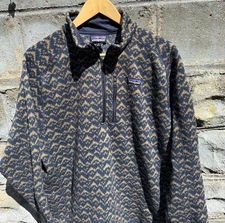 Patagonia Mountain Peak Better Sweater 1/4 Quarter Zip Mens Sz XL  'New Navy'