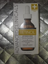 Advanced Clinicals Anti-Wrinkle Retinol Serum 1.75 Fl Oz (52mL) 