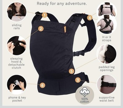 Beco Toddler Carrier with Extra Wide Seat - Toddler Carrying Backpack.