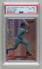 1997 Bowman's Best Best Cuts Refractor Mike Piazza #BC8 PSA 8 HOF t2u