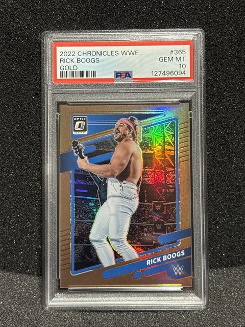 2022 CHRONICLES WWE RICK BOOGS GOLD PSA 10