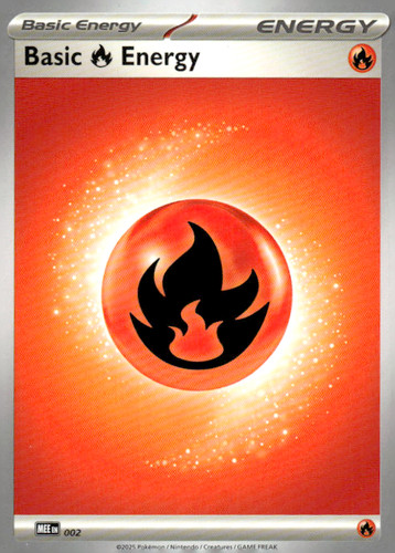 Pokémon TCG Mega Evolution Basic Energy Basic Fire Energy 002