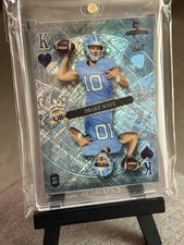 Drake Maye Holo-Lux 2023 Rookie - Wild 5 Card Draw 1/1 silver Foil King Mirror