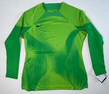 NWT Nike Dri-Fit Long Sleeve Gardien 4 Goalkeeper Soccer Jersey Green Slim Sz L