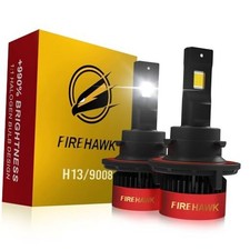 Bulbs 70000LM Pure White 6000K Plug  Play IP68 Waterproof Fog Light, H13/9008