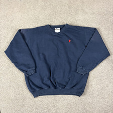 Vintage 90's Walt Disney Mickey Crewneck Sweatshirt Size Medium Blue Pullover