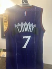 Kyle Lowry Toronto Raptors NBA Basketball Jersey Signed Adidas Large Retro