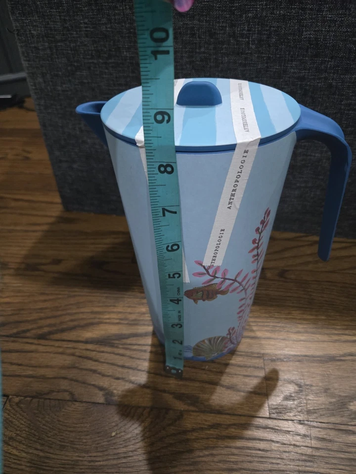 Jarra de melamina Anthropologie Nathalie Lete junto al mar fiesta de peces al aire libre Foto 4 de 4