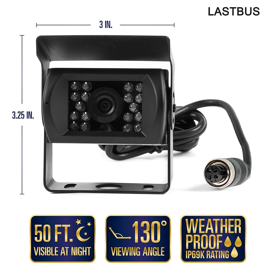 Backup Camera, Reversing Camera, Waterproof Night Vision Wide View Angle Rear... - Image 4 of 4