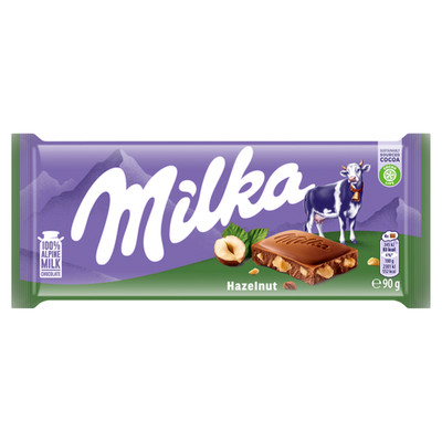 7622202262449 Milka Hazelnut Czekolada mleczna 90 g MONDELEZ