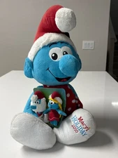 Macys Holiday Christmas Smurf Plush 2010 Large 20” Finger Pals Smurfette NEW