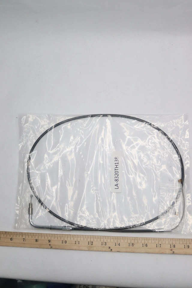 Kit de linha de freio LA Choppers revestido de vinil aço inoxidável preto LA-8320TH13B - Imagem 3 de 3