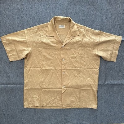 Rare Vintage 50s 60s JC Penney Towncraft Penn-Prest Mens L Shirt