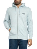 Superdry Men's Essential Logo Zip Hoodie, Grey