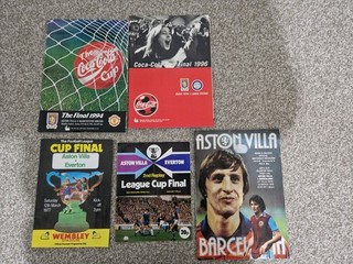 Aston Villa Programmes Multiple Years Available