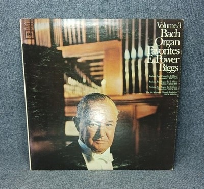 Bach Organ Favorites Vol 3 E Power Biggs Columbia Masterworks MS 7108 Vinyl LP