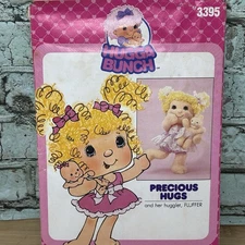 Butterick 3395 Hugga Bunch Precious Hugs, And Fluffer Dolls Sewing Pattern UNCUT