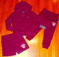POLO RALPH LAUREN AUTHENTIC TODDLERS BOYS ORIGINAL BRAND NEW 3Pc SET Size 4, NWT