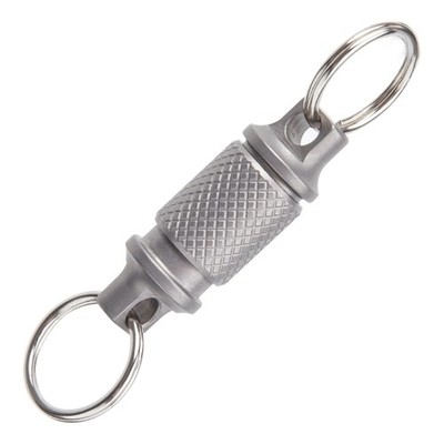 Titanium Alloy Rotate Buckle Keychain Portable Multifunctional Men Outdoor Tool