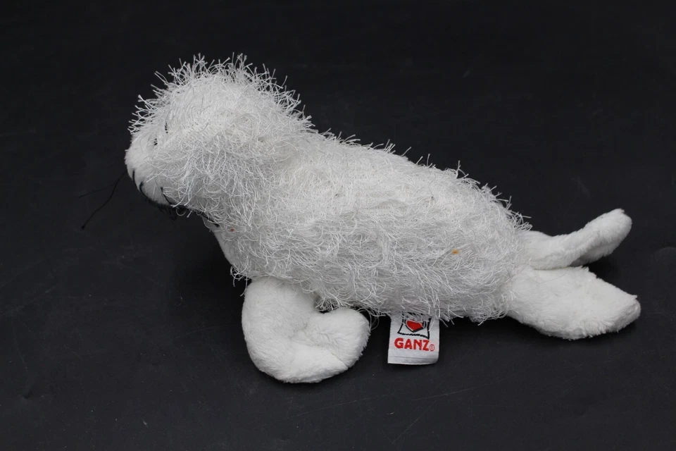 Ganz Webkinz White Spiky Seal Plush Stuffed Animal NO CODE HM023 Toy 10" - Image 3 of 4