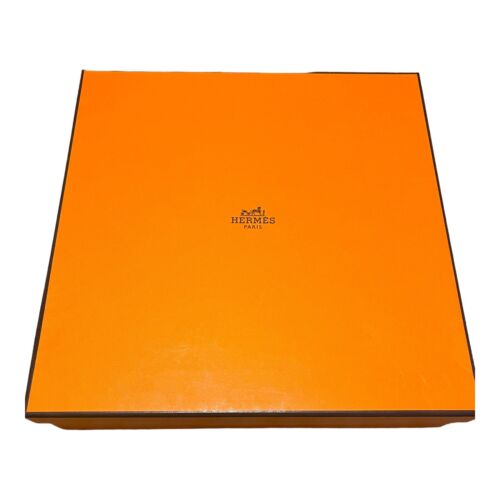 Authentic Hermes Paris Empty Orange Box Fits Dessert Plate 10.5”x10.5”x2.5” Gift - Picture 2 of 7