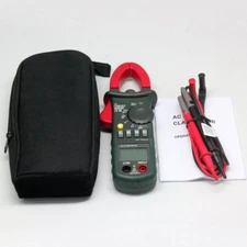 MS2008A Auto Range Digital AC Clamp Meter Amp Volt Ohmmeter w/LCD Backlight