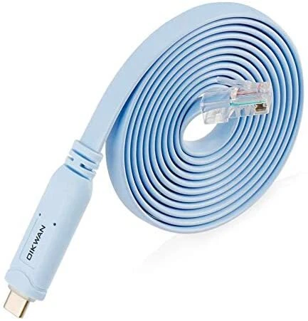 USB-C to RJ45 Serial Cable For Cisco, NETGEAR, Ubiquity, LINKSYS, TP-Link Router