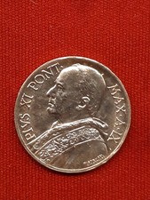 Pio XI  5 lire 1930 moneta argento 