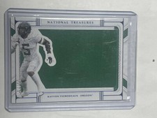 2022 National Treasures Collegiate SP KAYVON THIBODEAUX Jumbo RC Patch /75