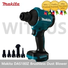 Makita DAS180Z 18V Cordless Brushless Dust Blower Body Only - Trakcing=
