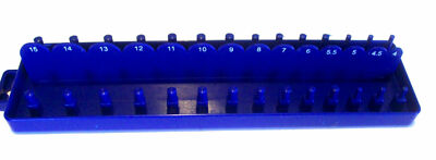 GOLIATH INDUSTRIAL TOOL METRIC 1/4'' DRIVE SOCKET TRAY RACK HOLDER FOR 28 SOCKETS