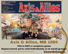 Board Game Parts: AXIS & ALLIES, Milton Bradley, 1984, replacement