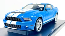 1/18 Autoart 72916 2010 FORD SHELBY GT500 Grabber Blue White Stripes Rare New