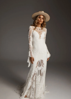 white sparkly mermaid wedding dress Light ivory Glitter Mermaid Wedding Dress Lovisa with Detachable Bow –  Olivia Bottega