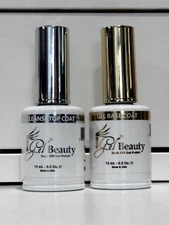 Igel Impeccable Duo Base coat & No cleanse Topcoat Soak off Gel 0.5oz/15ml