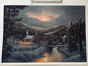 Jesse Barnes Winter S Twilight 633 2800 Ltd Print 16x24 Doubled